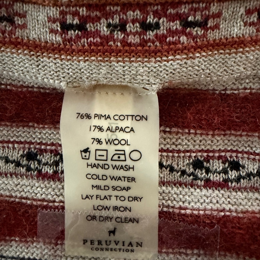 Peruvian Connection Cardigan Size S - Picture 5 of 5